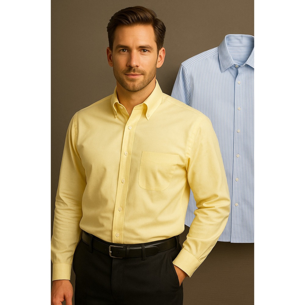 Joseph & Feiss Men's Dress Shirt Size 36/37 –Lot of Pairs Yellow & Multi Color